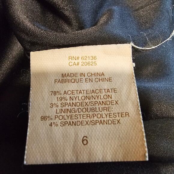 Guess by Marciano Black Pencil Stretch Midi Skirt Women's 6 S Corpcore 3506 - Picture 4 of 7